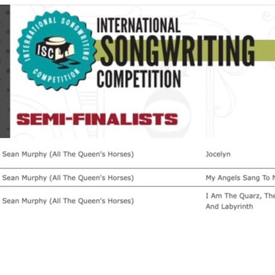 All The Queens Horses - Semi-Finalist International Songwriting Competition